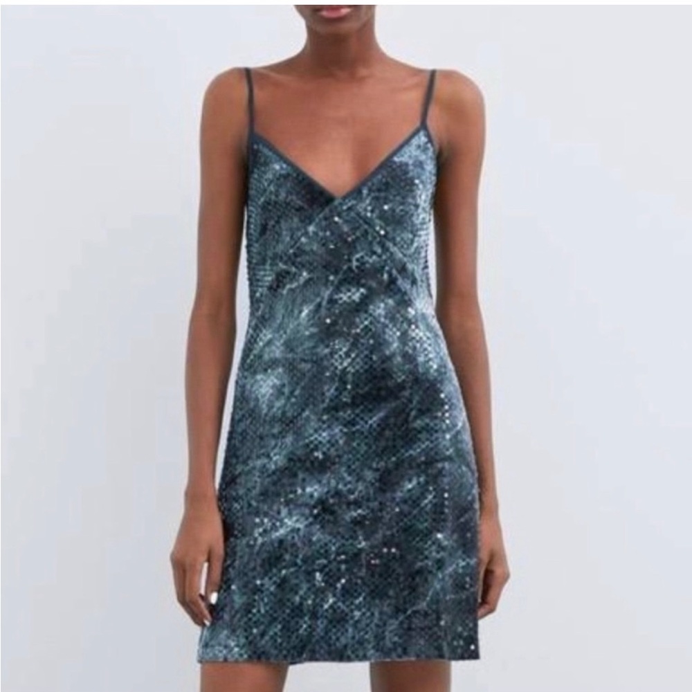 Zara sequin dress